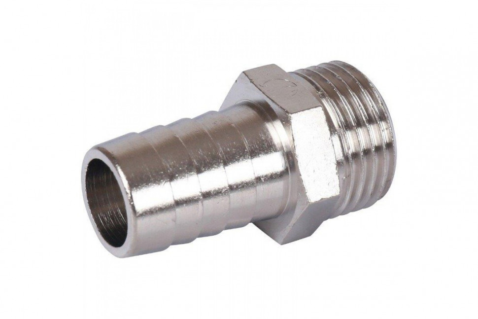 Штуцер НР 1/2"x16, никелированный STOUT