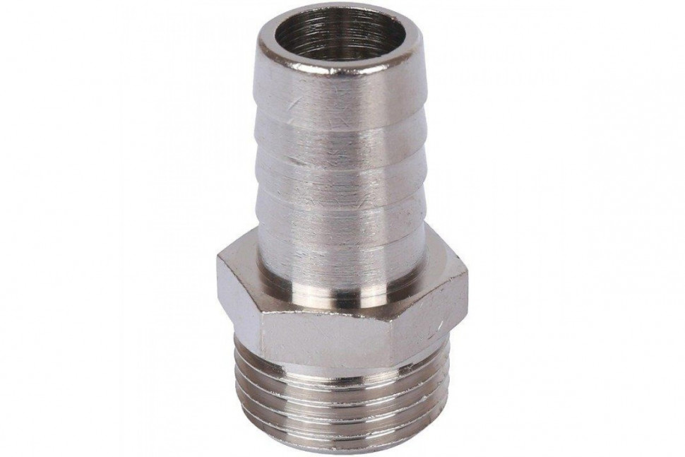 Штуцер НР 1/2"x16, никелированный STOUT