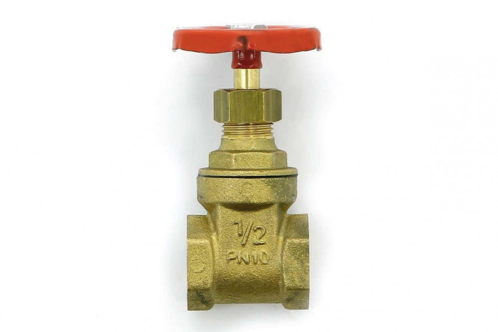 Задвижка клиновидная ВВ 1/2" латунная PN10 UNI-FITT