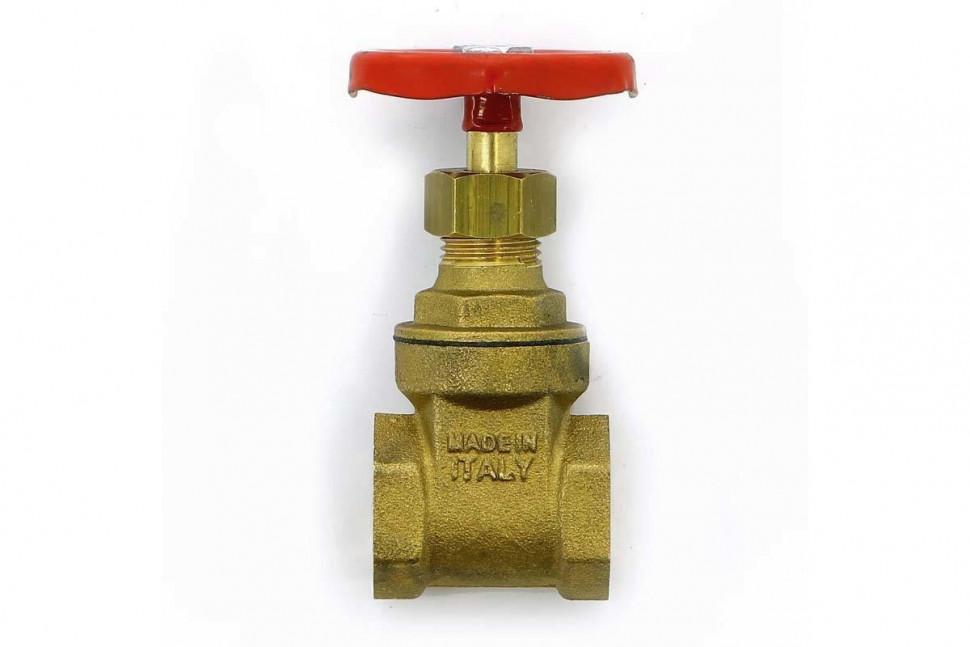 Задвижка клиновидная ВВ 1/2" латунная PN10 UNI-FITT