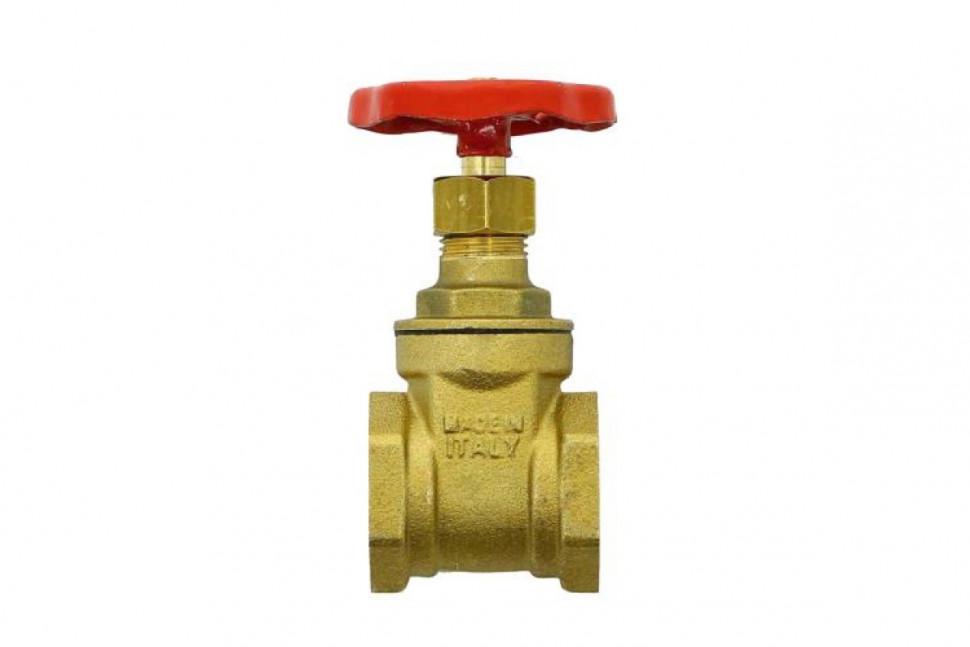 Задвижка клиновидная ВВ 3/4" латунная PN10 UNI-FITT