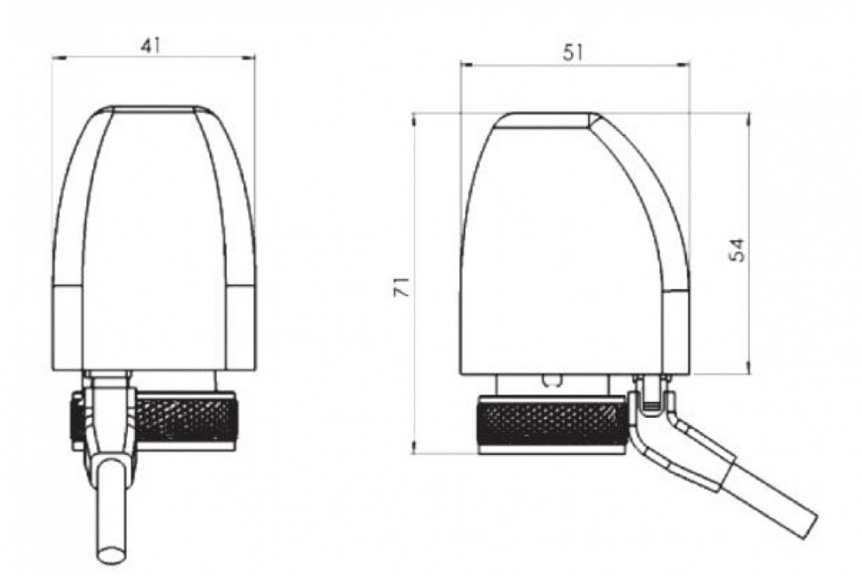 Сервопривод 24V, нормально закрытый, съемный кабель 26LC Watts