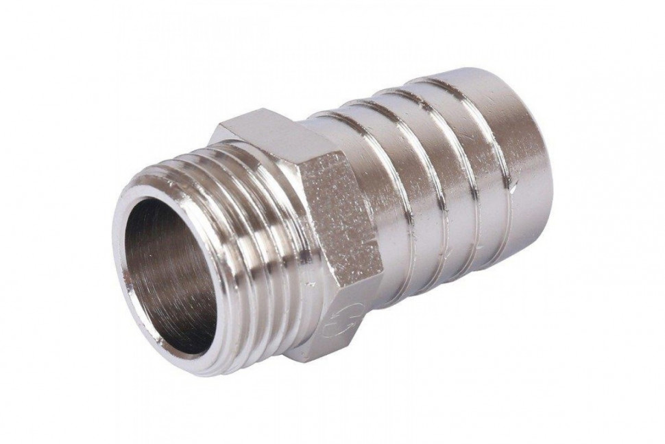 Штуцер НР 1/2"x20, никелированный STOUT