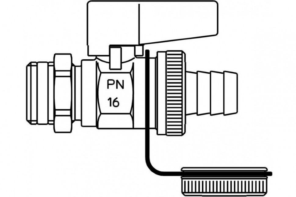Кран шаровый Optiflex 1/2" НР Ду 15 Oventrop