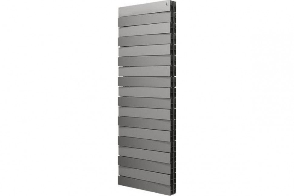 Радиатор биметаллический секционный Royal Thermo PianoForte Tower Silver Satin 18 секций, боковое подключение