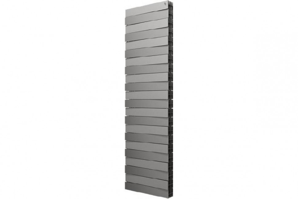 Радиатор биметаллический секционный Royal Thermo PianoForte Tower Silver Satin 22 секции, боковое подключение