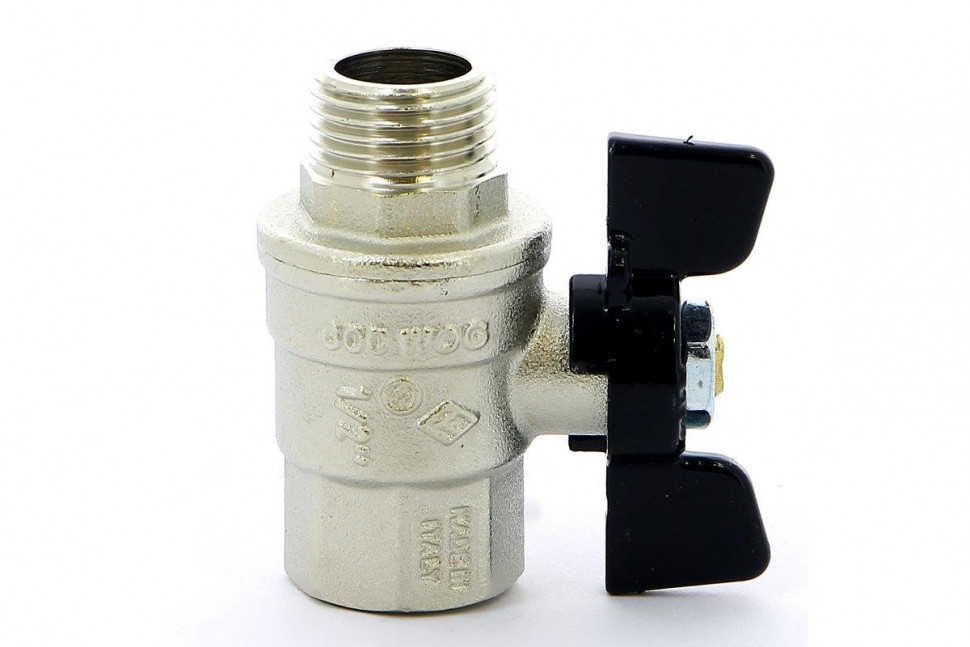 Кран шаровый ВН бабочка 1/2" Bugatti