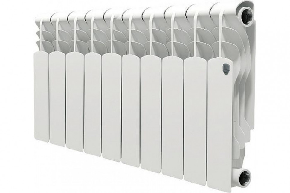 Радиатор биметаллический секционный Royal Thermo Revolution Bimetall 350 10 секций, боковое подключение