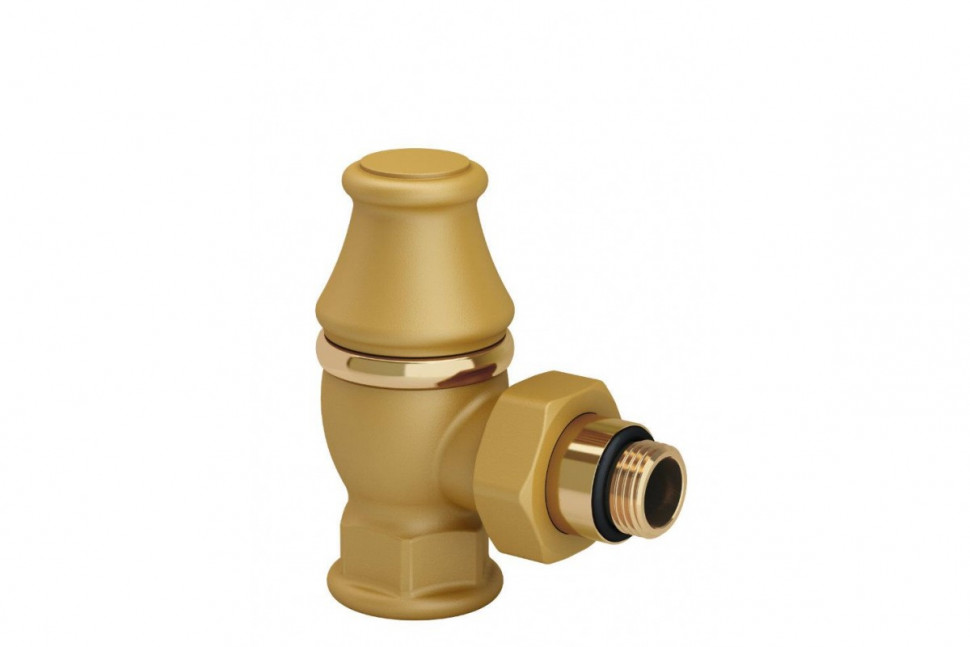 Клапан угловой запорный Liberty 1/2"х 3/4", антик золото Ral 1036 SR Rubinetterie