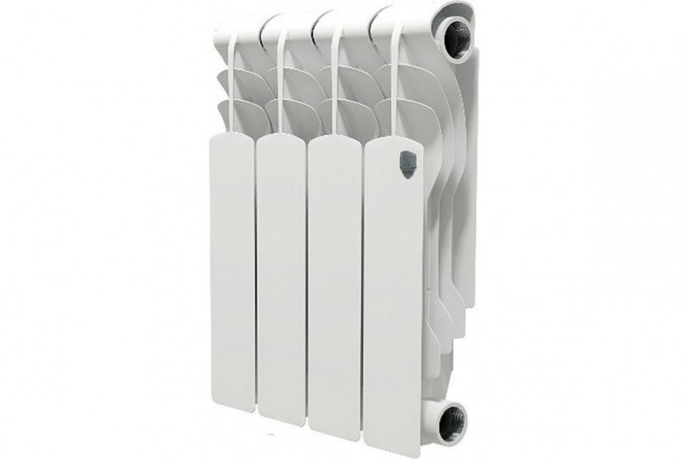 Радиатор биметаллический секционный Royal Thermo Revolution Bimetall 350 4 секции, боковое подключение