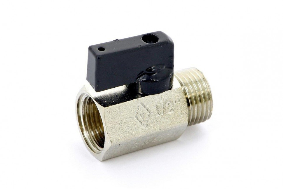 Кран шаровой мини НВ 1/2" Bugatti