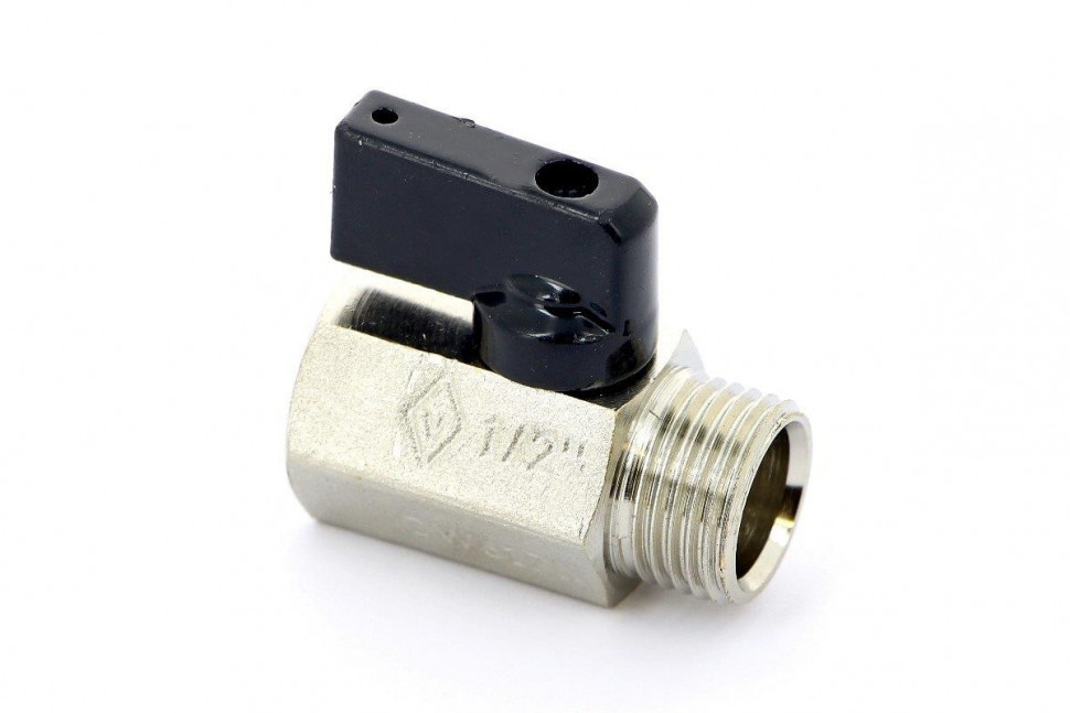 Кран шаровой мини НВ 1/2" Bugatti