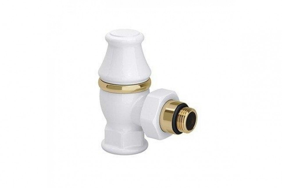Клапан угловой запорный Liberty 1/2"х 3/4", белый SR Rubinetterie