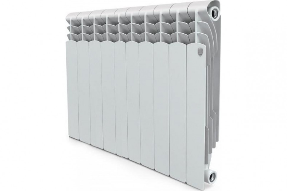 Радиатор биметаллический секционный Royal Thermo Revolution Bimetall 500 10 секций, боковое подключение