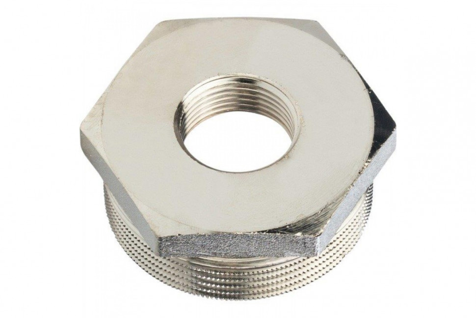 Футорка 1 1/2"x3/4, никелированная STOUT