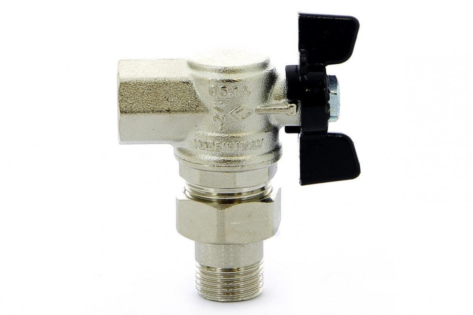 Кран шаровый со сгоном угловой 1/2" Bugatti