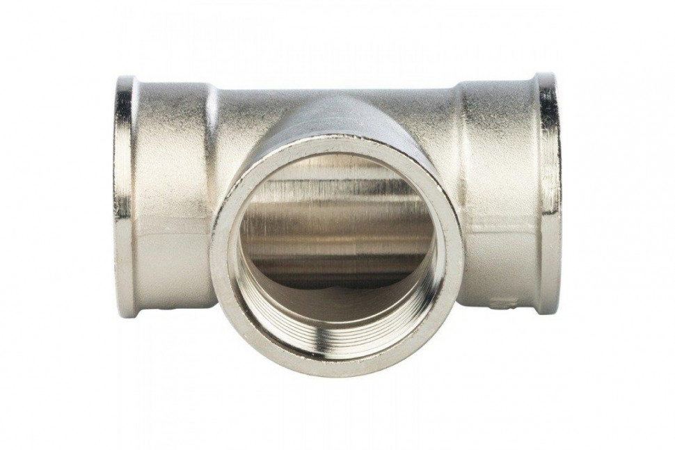 Тройник ВВ 1 1/4", никелированный STOUT