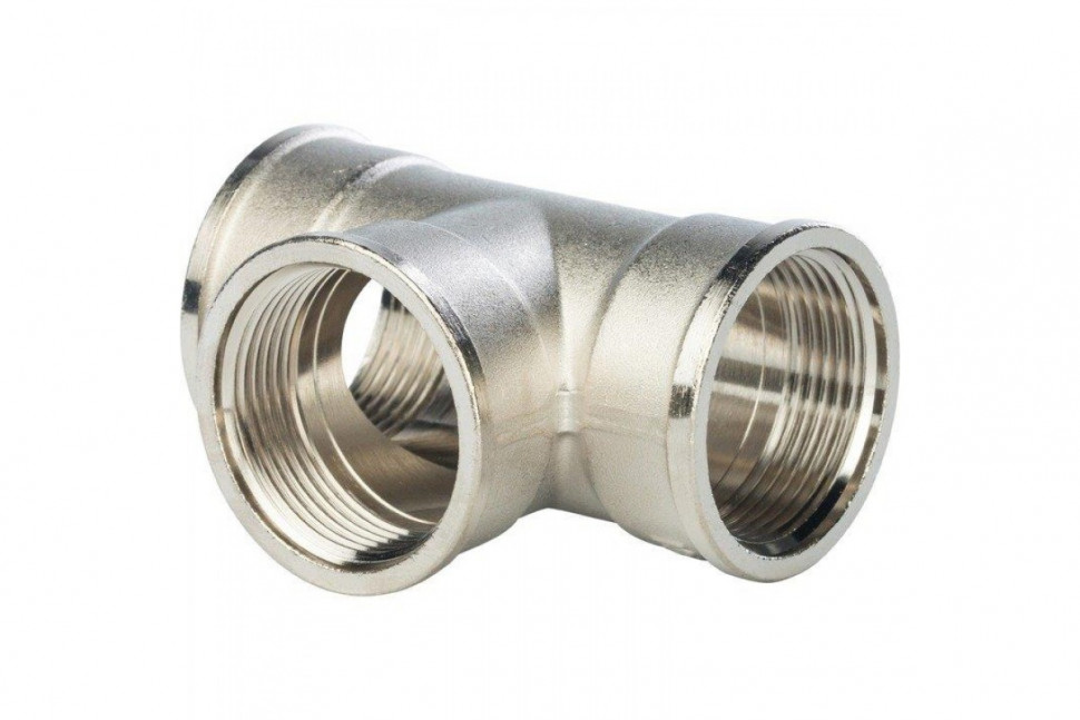 Тройник ВВ 1 1/4", никелированный STOUT