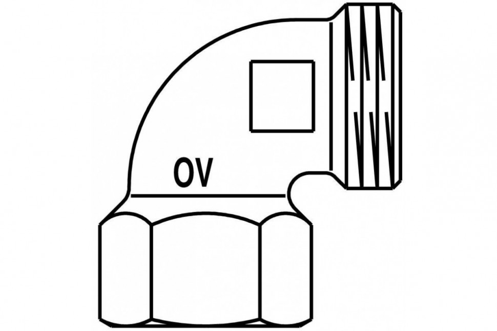 Угольник-переход Cofit S 3/4" НР х 1/2" ВР Oventrop