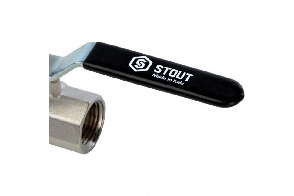 Кран шаровой полнопроходной ВР/ВР 3/4", ручка рычаг STOUT
