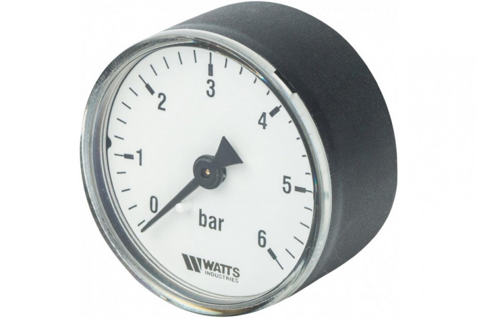 Манометр аксиальный 50 мм 1/4", 0-6 бар Watts F+R100