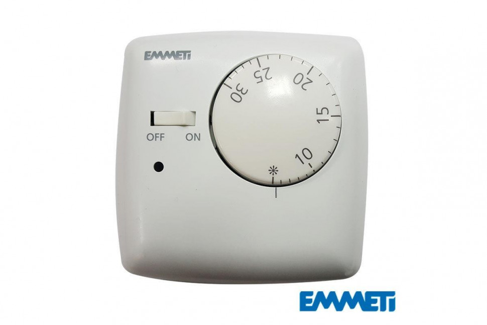 Термостат комнатный TERMEC со светодиодом и принудительным включением EMMETI