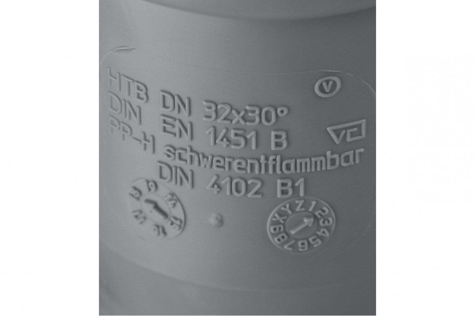 Отвод канализационный HTB 32 30° Ostendorf