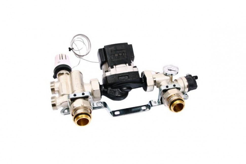 Насосно-смесительная группа Solomix 1" с энергоэффективным насосом Grundfos UPM3 Auto 25-70 130 UNI-FITT