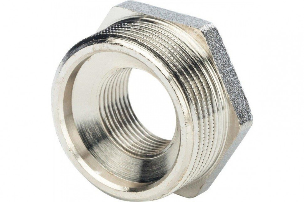 Футорка 1"x1/2", никелированная STOUT