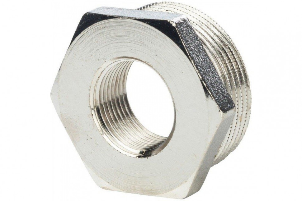 Футорка 1"x1/2", никелированная STOUT