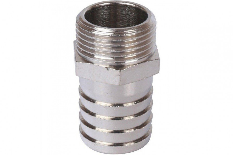 Штуцер НР 1/4"x10, никелированный STOUT