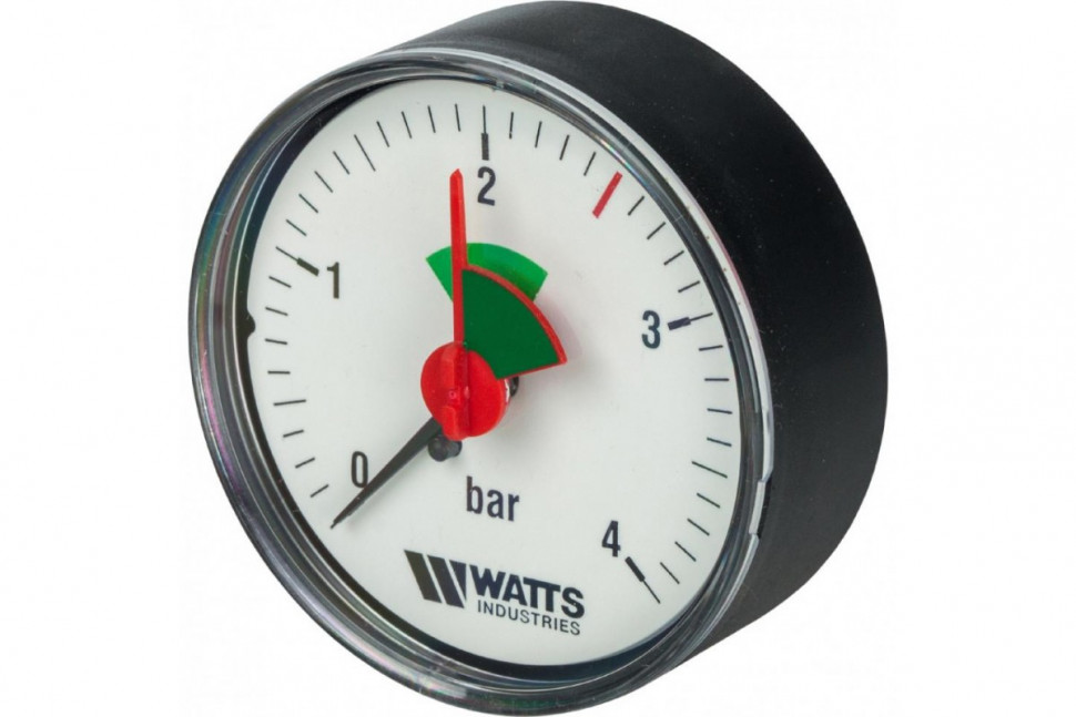 Манометр аксиальный 63 мм 1/4", 0-4 бар Watts F+R101