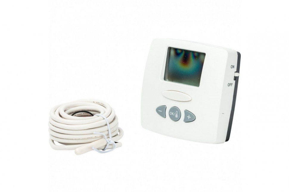 Термостат комнатный WFHT LCD 5-30°C, 230В с цифровым табло и выносным датчиком Watts
