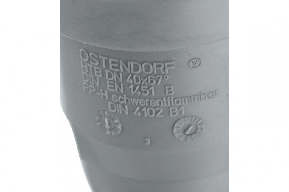 Отвод канализационный HTB 40 67° Ostendorf