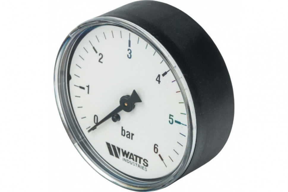 Манометр аксиальный 63 мм 1/4", 0-6 бар Watts F+R100