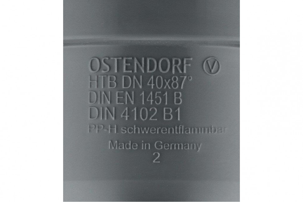 Отвод канализационный HTB 40 90° Ostendorf