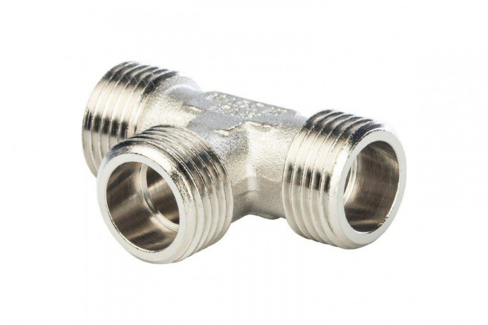 Тройник НН 3/4x3/4x3/4, никелированный STOUT
