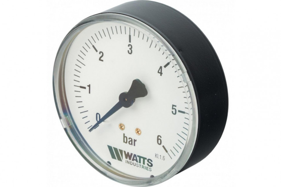 Манометр аксиальный 80 мм 1/4", 0-6 бар Watts F+R150