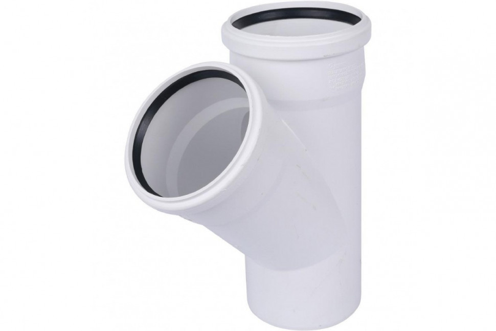 Тройник канализационный Raupiano Plus 110/110х45° REHAU