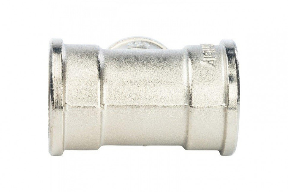 Тройник ВВ переxодной 1"x3/4x1", никелированный STOUT