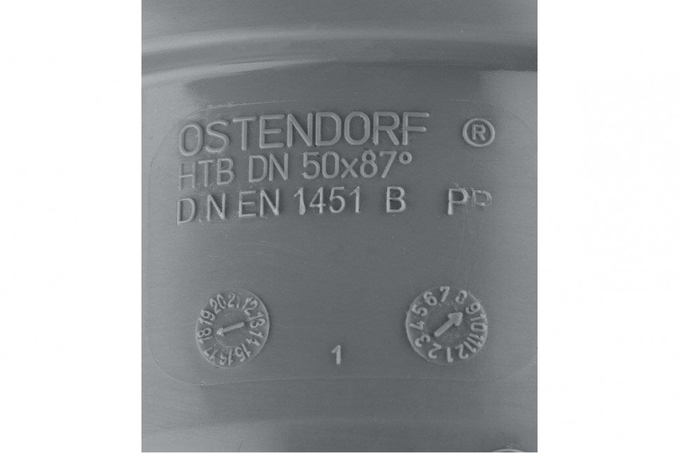 Отвод канализационный HTB 50 90° Ostendorf