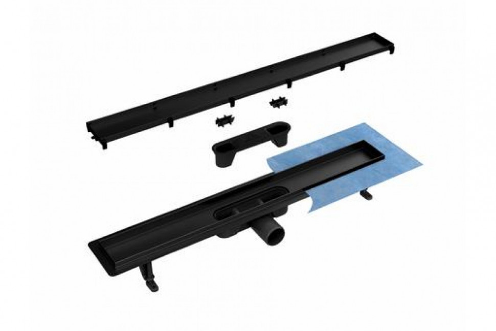 Душевой лоток Daveti Premium BASIC ABS BLACK 70 см