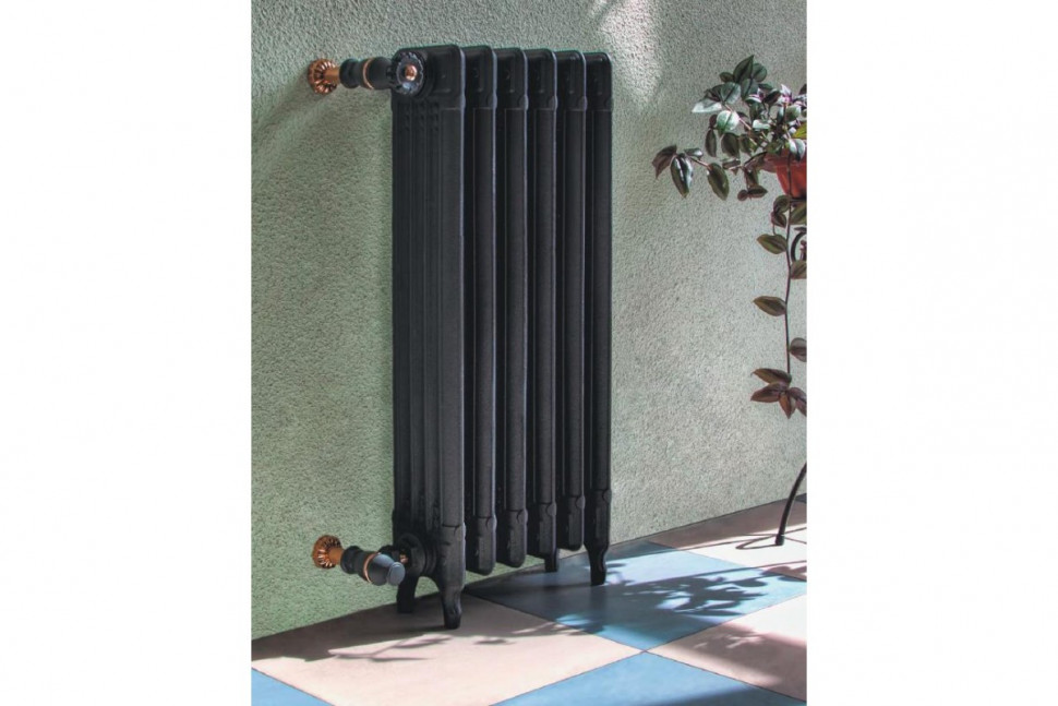 Чугунный ретро-радиатор Ardeco 800/660 7 секций, боковое подключение Exemet