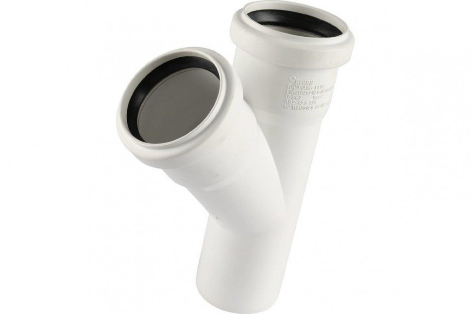 Тройник канализационный Raupiano Plus 50/50х45° REHAU