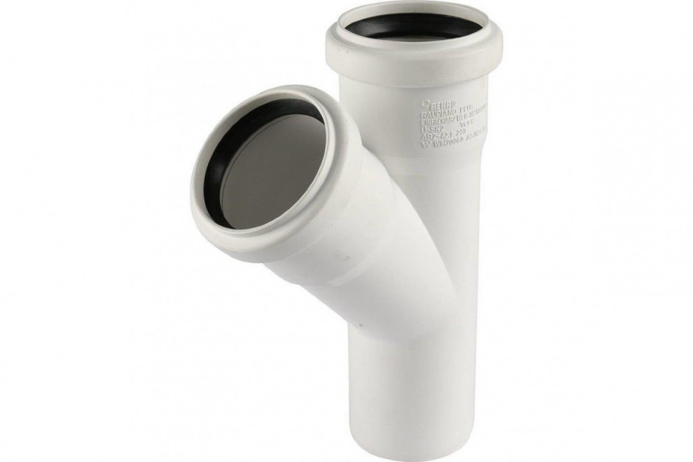 Тройник канализационный Raupiano Plus 50/50х45° REHAU