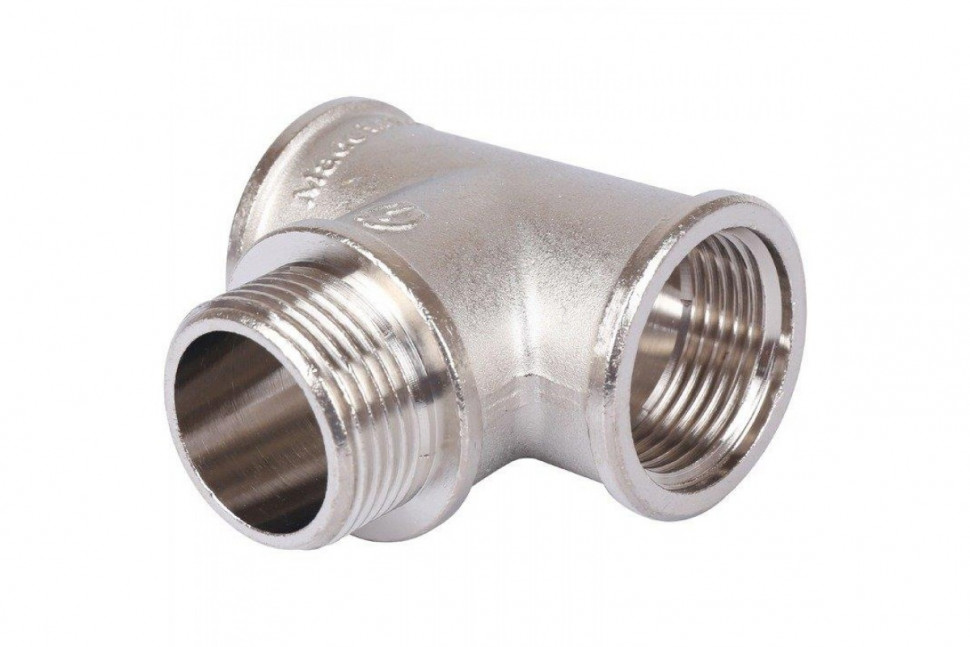 Тройник ВНВ 1"x1"x1", никелированный STOUT