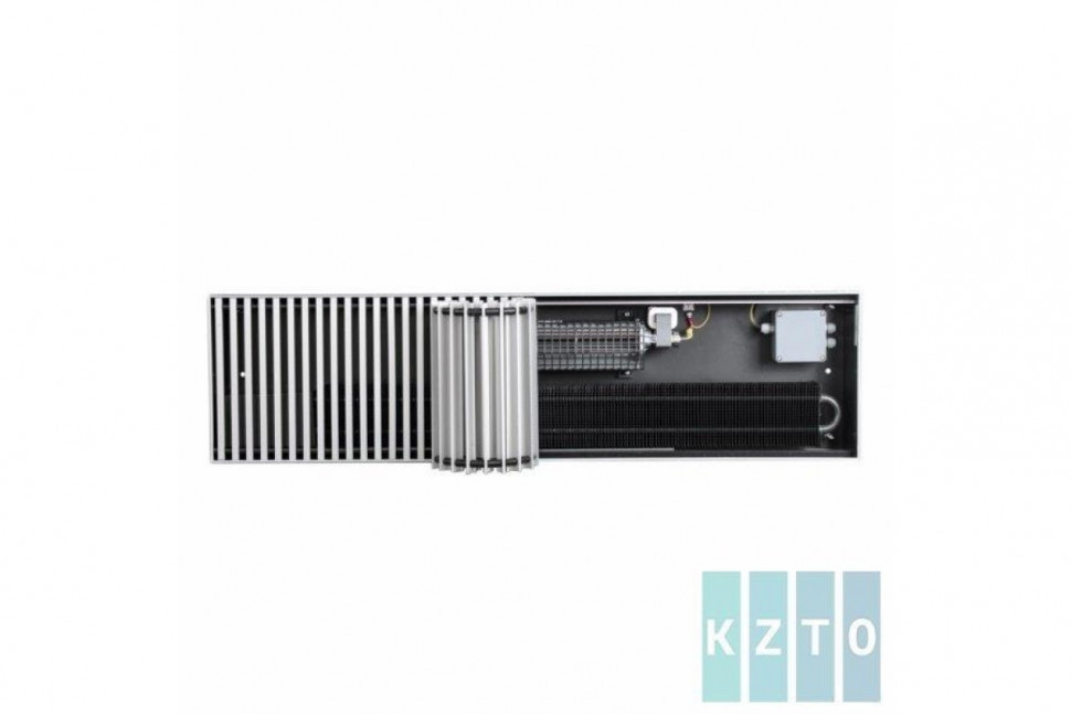Конвектор внутрипольный водяной Бриз В Turbo 380-120-2200 с принудительной конвекцией КЗТО
