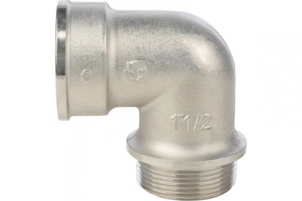 Угольник с упором НВ 1 1/2", никелированный STOUT