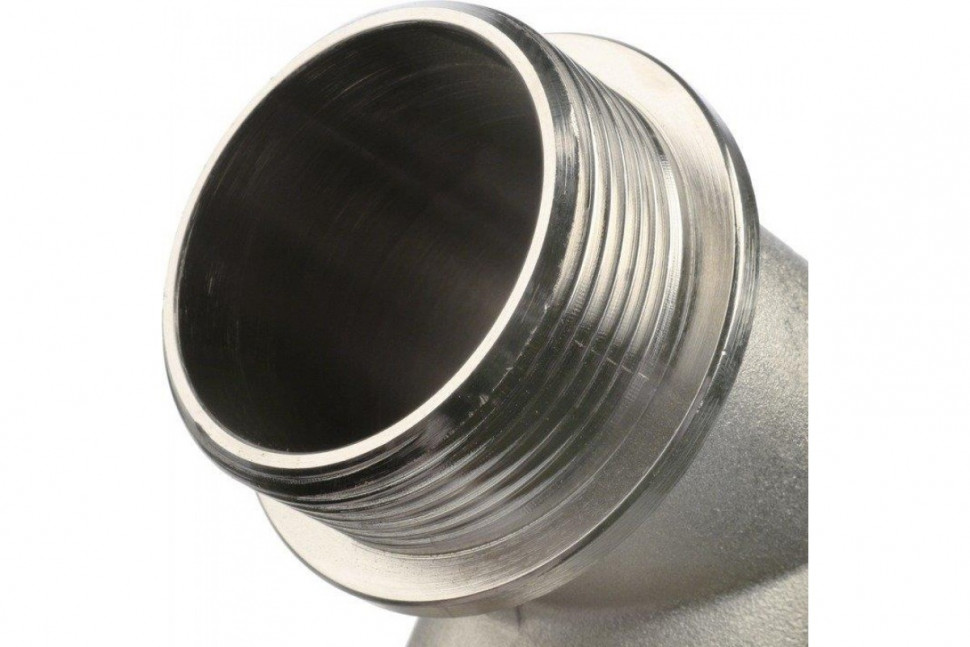 Угольник с упором НВ 1 1/2", никелированный STOUT