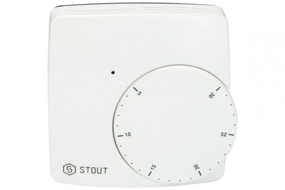 Термостат проводной электронный со светодиодом WFHT-BASIC STOUT